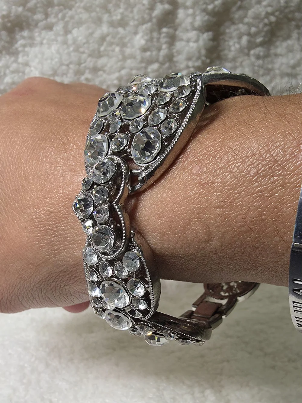 Crystal Heart Chunky Bracelet